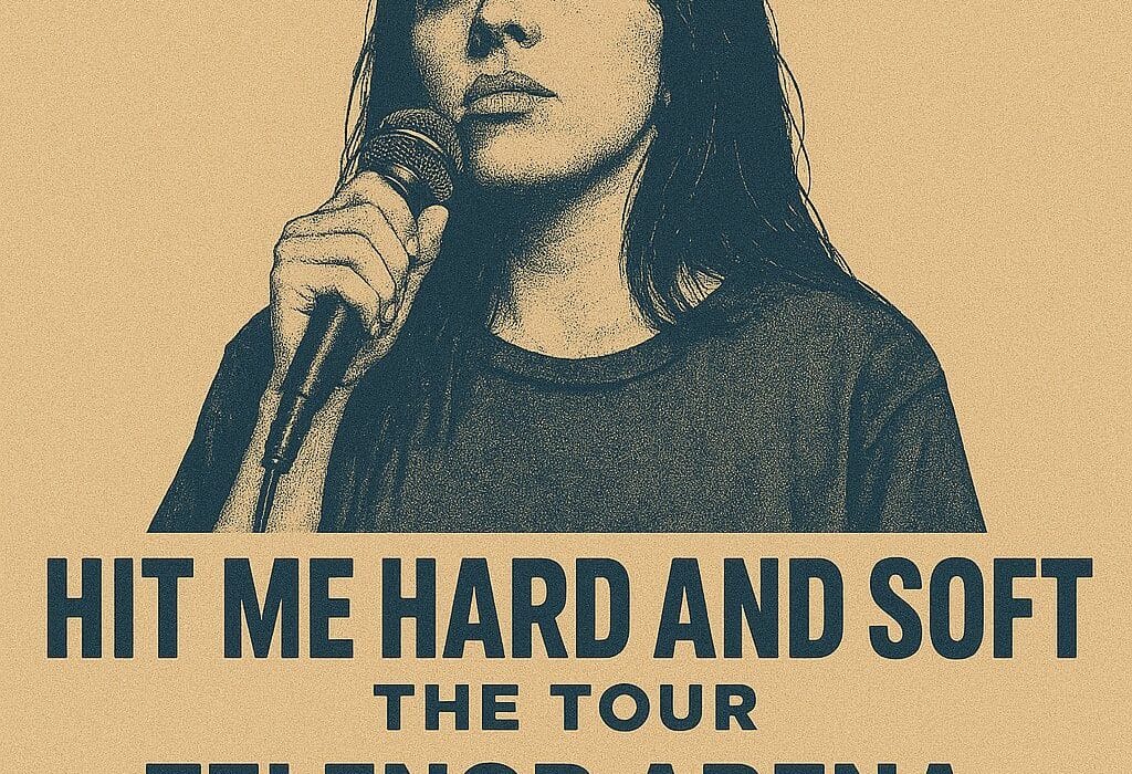 Heile Telenor Arena skal dirra: Billie Eilish kjem til bygds (nesten)! 5 Vintage-inspirert konsertplakat for Billie Eilish sin "Hit Me Hard and Soft" turné i Telenor Arena, Oslo, april 2025 – Utsolgt show.
