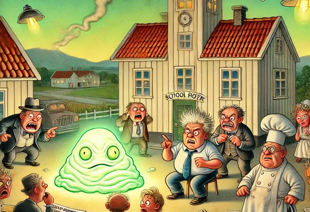 Kometpanikk i Kvakksund – Kommunestyret i alarmberedskap etter funn av “verdensrommel” på skolekjøkkenet 5 Intergalaktisk panikk i miniatyr – kommunen tar grep mot mystisk klump i skolekjeller